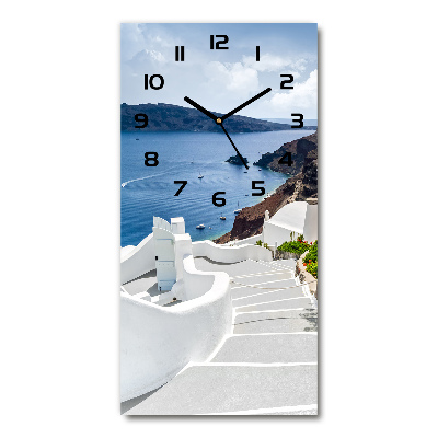 Reloj de vidrio vertical Santorini, Grecia