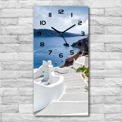 Reloj de vidrio vertical Santorini, Grecia