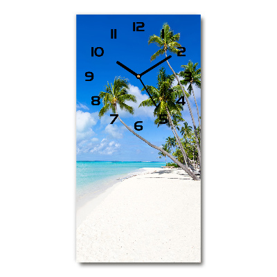 Reloj rectangular Playa tropical