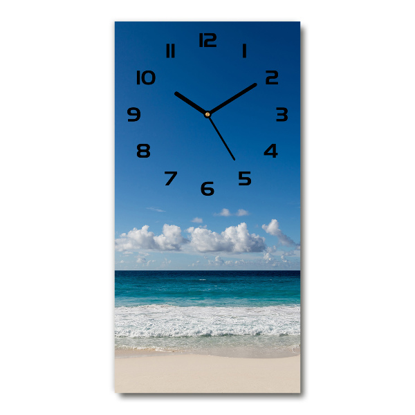 Reloj rectangular Playa tropical