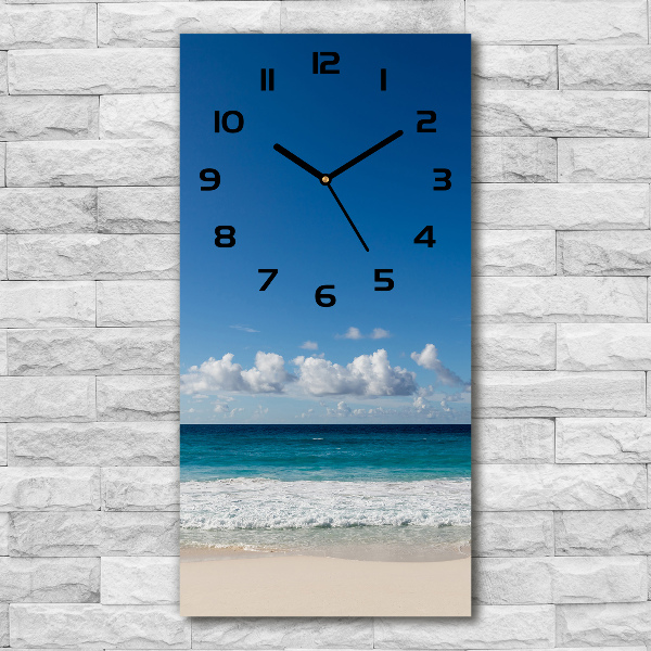Reloj rectangular Playa tropical