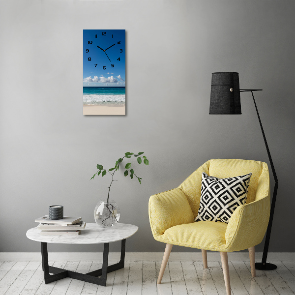 Reloj rectangular Playa tropical