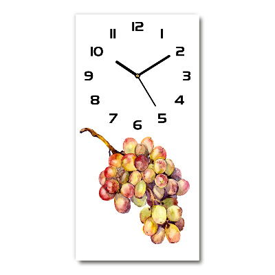 Reloj de vidrio vertical Uvas