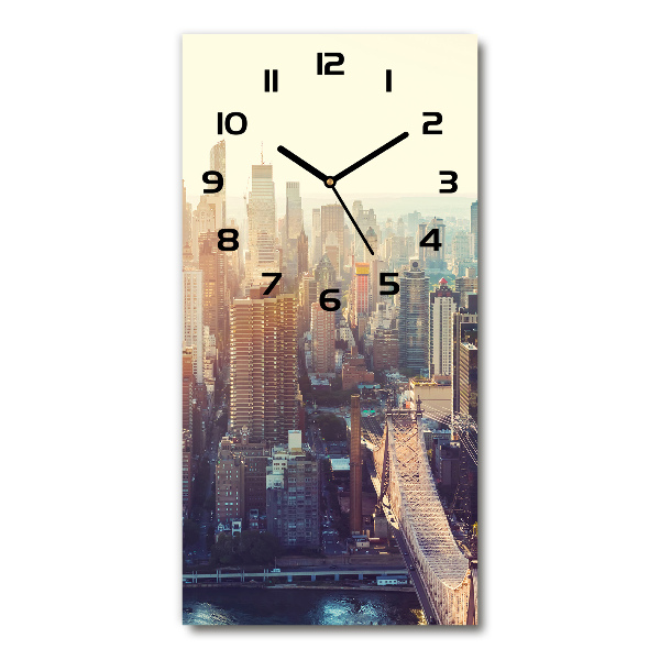 Reloj rectangular Vista aérea de Nueva York