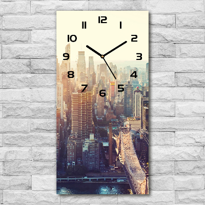 Reloj rectangular Vista aérea de Nueva York