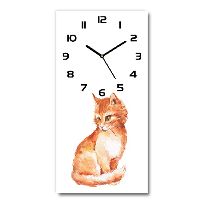 Reloj rectangular Gato pelirrojo