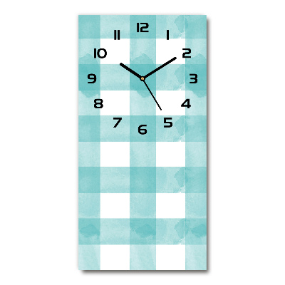 Reloj rectangular Cuadros azules