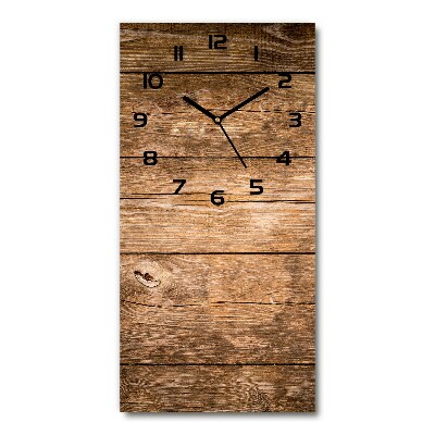 Reloj rectangular Fondo de madera