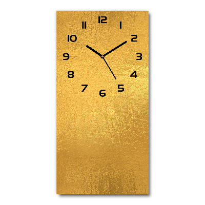 Reloj vertical Fondo de lámina de oro