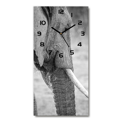 Reloj de cristal vertical Elefante