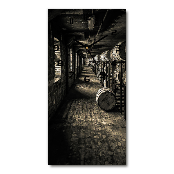 Reloj de vidrio vertical Barriles de Bourbon