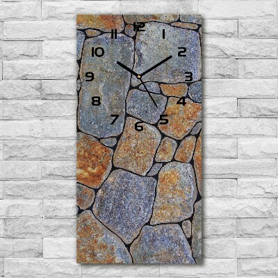 Reloj vertical Fondo de piedras