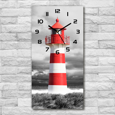 Zegar ścienny cichy Latarnia morska