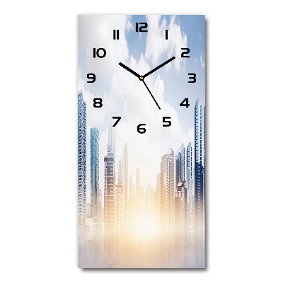 Reloj de cristal vertical Rascacielos