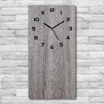 Reloj de cristal vertical Madera