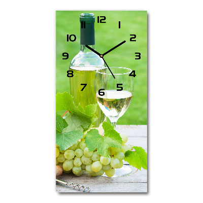 Reloj rectangular Uvas y vino