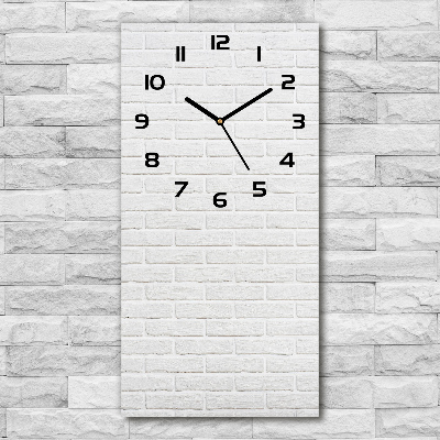 Reloj de vidrio vertical Pared de ladrillos