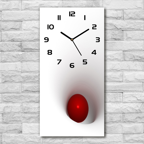 Reloj de vidrio vertical Esfera abstracta
