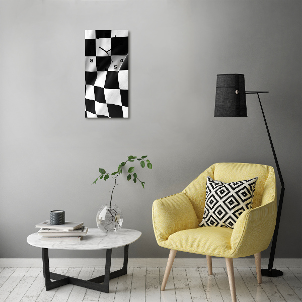 Reloj rectangular Bandera de meta