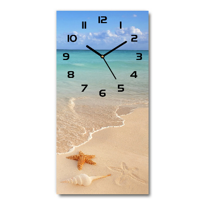Reloj rectangular Estrellas de mar en la playa