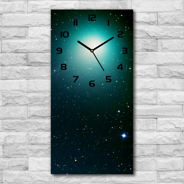 Reloj de vidrio vertical Galaxia