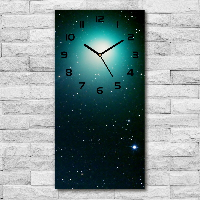 Reloj de vidrio vertical Galaxia