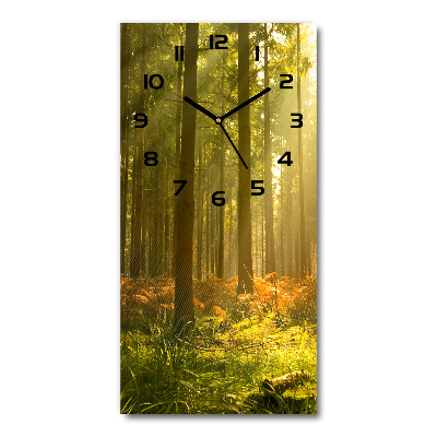 Reloj de vidrio vertical Hermoso bosque