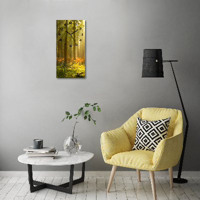 Reloj de vidrio vertical Hermoso bosque