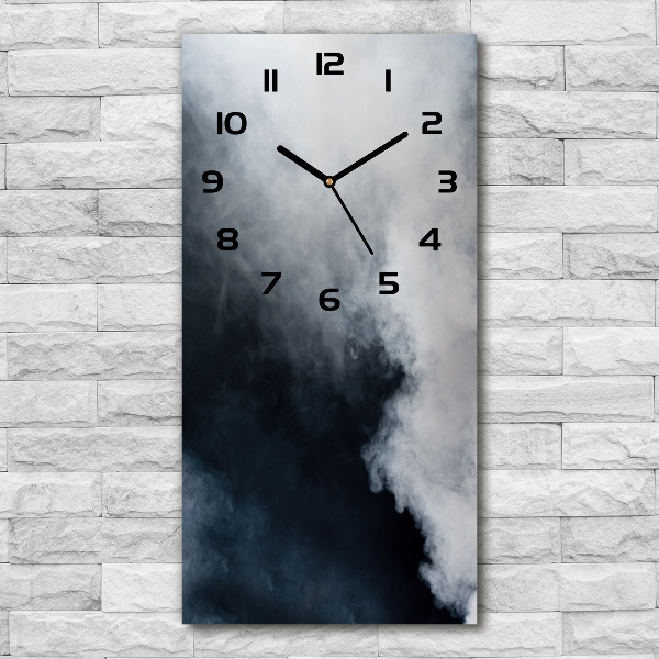Reloj de vidrio vertical Humo blanco