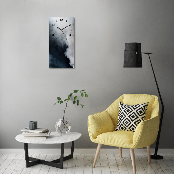 Reloj de vidrio vertical Humo blanco