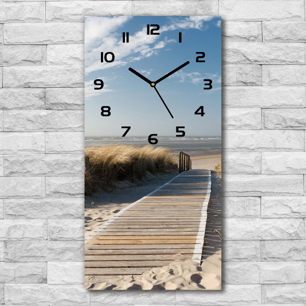 Reloj rectangular Camino a la playa