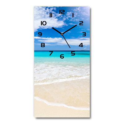 Reloj rectangular Playa tropical
