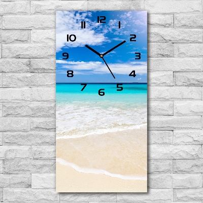 Reloj rectangular Playa tropical
