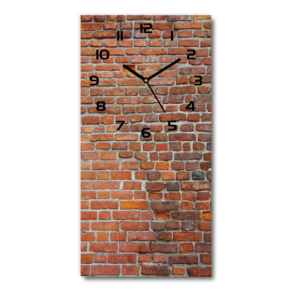Reloj rectangular Pared de ladrillos