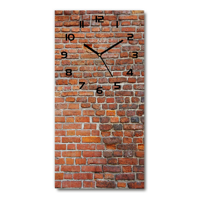 Reloj rectangular Pared de ladrillos