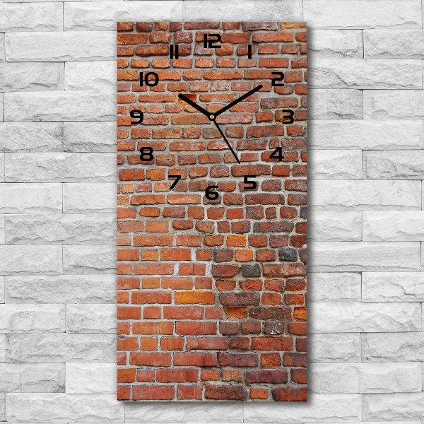 Reloj rectangular Pared de ladrillos