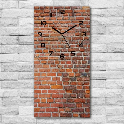 Reloj rectangular Pared de ladrillos
