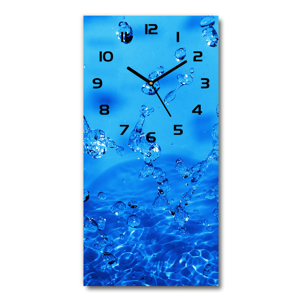 Reloj de cristal vertical Gotas de agua