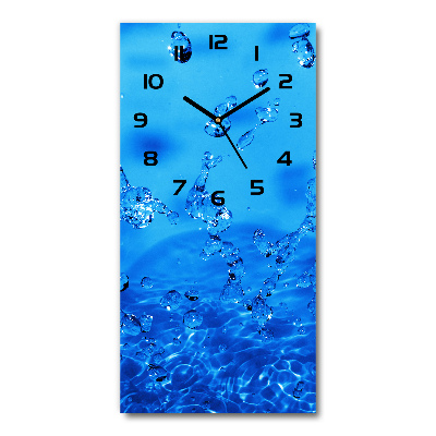 Reloj de cristal vertical Gotas de agua