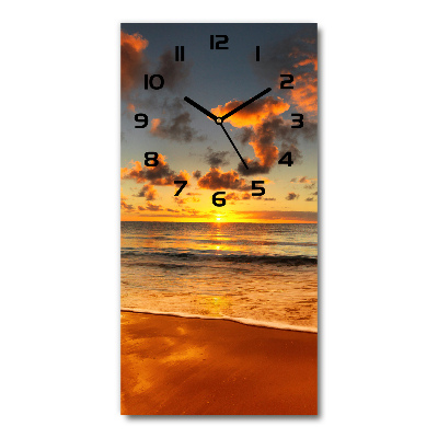 Reloj de vidrio vertical Playa australiana