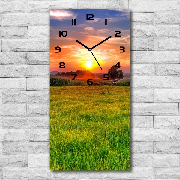 Reloj rectangular Atardecer