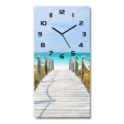 Reloj rectangular Camino a la playa