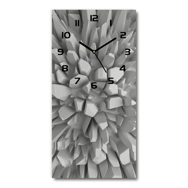 Reloj de cristal vertical Abstracción 3D