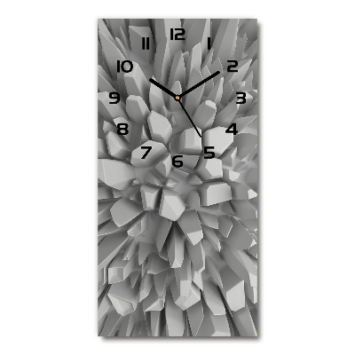 Reloj de cristal vertical Abstracción 3D