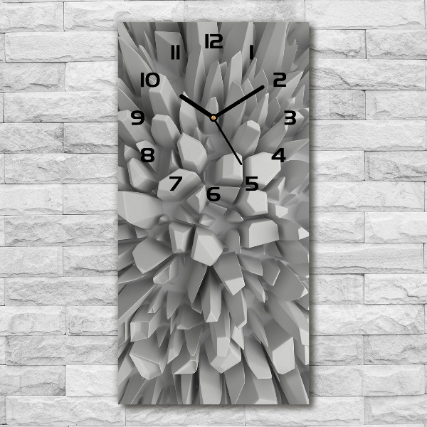 Reloj de cristal vertical Abstracción 3D