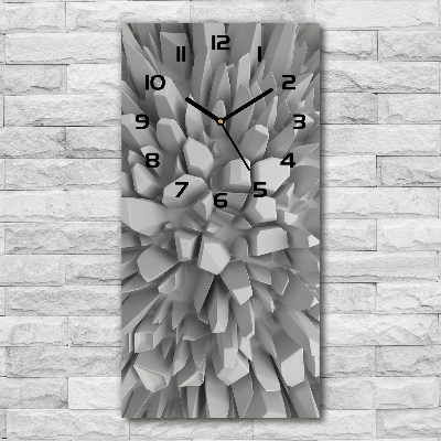 Reloj de cristal vertical Abstracción 3D
