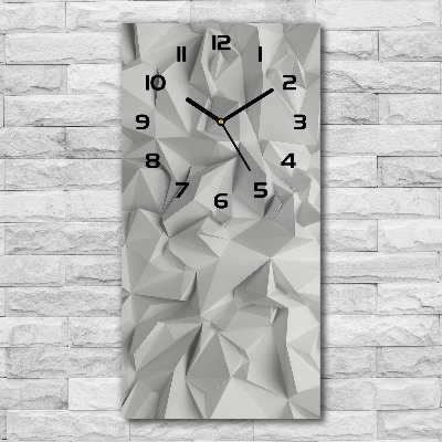 Reloj de vidrio vertical Abstracción 3D