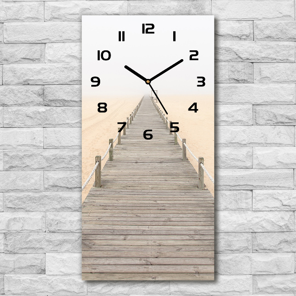 Reloj rectangular Camino de playa