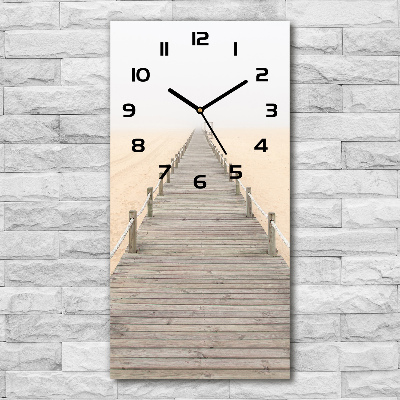 Reloj rectangular Camino de playa