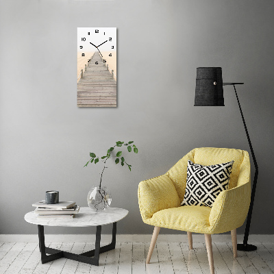 Zegar ścienny cichy Ścieżka na plaży